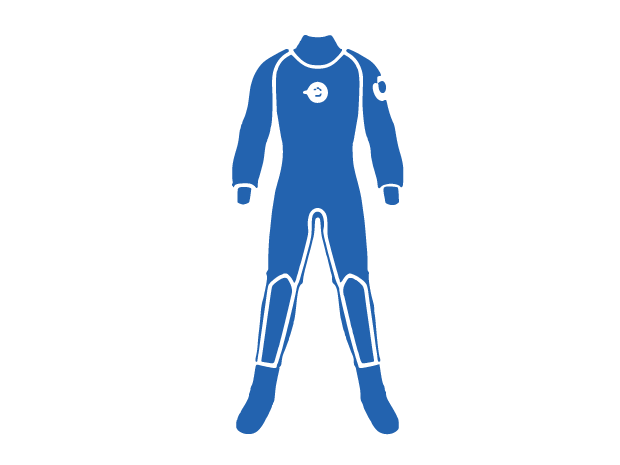 ドライスーツのピクトグラム